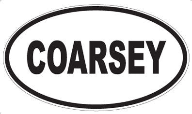 COARSEY - Oval Magnet