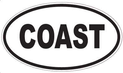 COAST - Oval Magnet