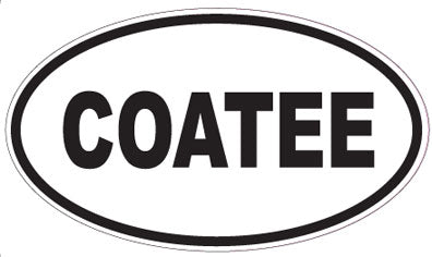 COATEE - Oval Sticker