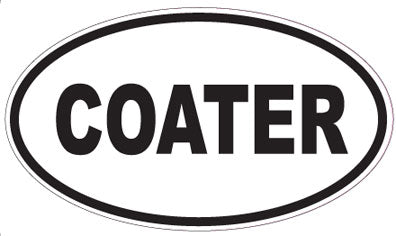 COATER - Oval Sticker