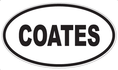 COATES - Oval Magnet