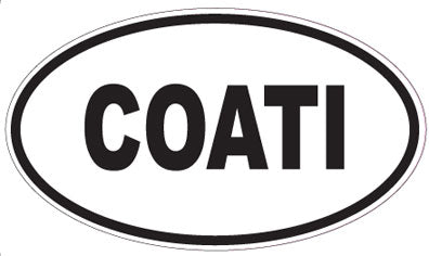COATI - Oval Sticker