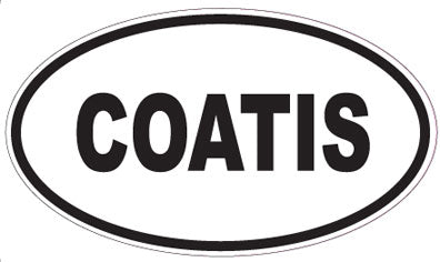 COATIS - Oval Sticker