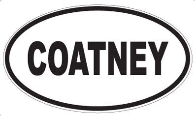 COATNEY - Oval Magnet