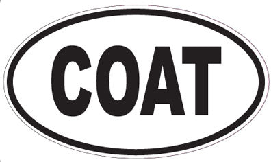 COAT - Oval Sticker