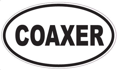 COAXER - Oval Sticker