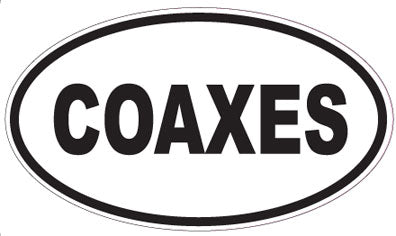 COAXES - Oval Sticker