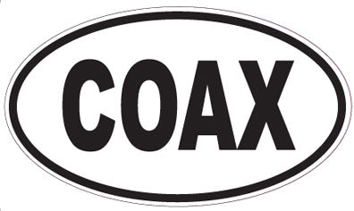 COAX - Oval Sticker