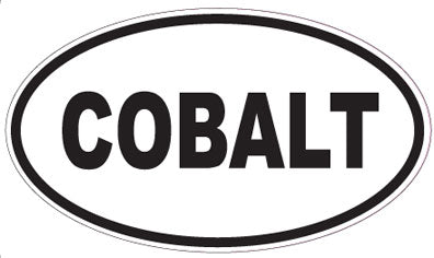 COBALT - Oval Sticker