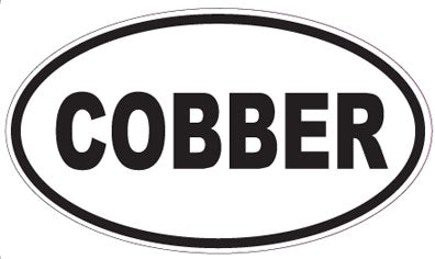 COBBER - Oval Sticker