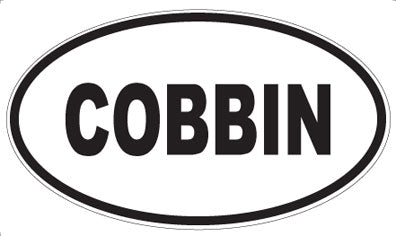 COBBIN - Oval Magnet