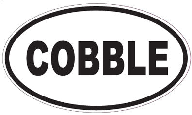 COBBLE - Oval Sticker
