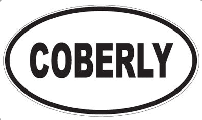 COBERLY - Oval Magnet