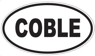 COBLE - Oval Sticker
