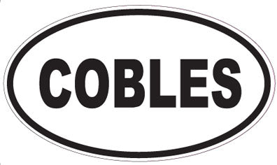 COBLES - Oval Sticker