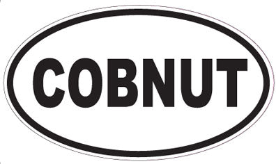 COBNUT - Oval Sticker