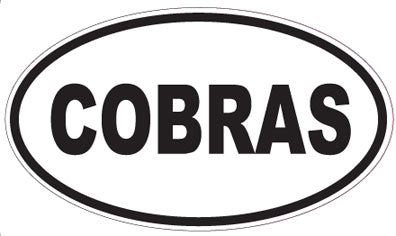COBRAS - Oval Sticker