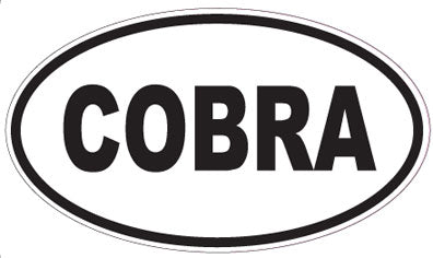 COBRA - Oval Magnet