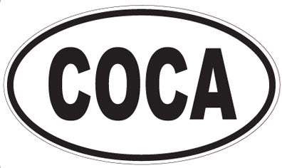 COCA - Oval Sticker