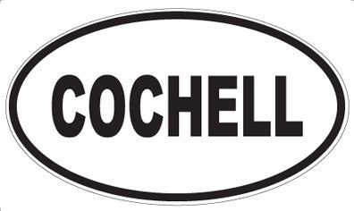 COCHELL - Oval Magnet