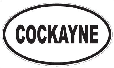 COCKAYNE - Oval Magnet