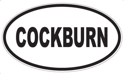 COCKBURN - Oval Magnet