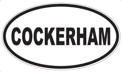 COCKERHAM - Oval Magnet