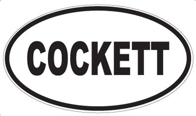 COCKETT - Oval Magnet