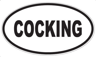 COCKING - Oval Magnet