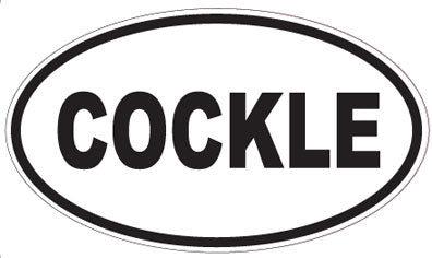 COCKLE - Oval Sticker