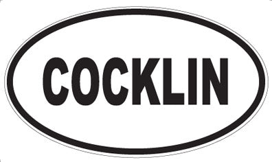 COCKLIN - Oval Magnet