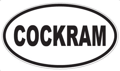 COCKRAM - Oval Magnet