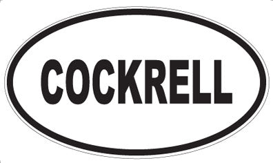 COCKRELL - Oval Magnet