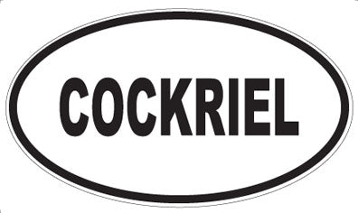 COCKRIEL - Oval Magnet