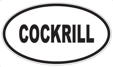 COCKRILL - Oval Magnet