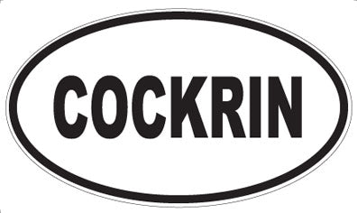 COCKRIN - Oval Magnet