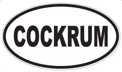 COCKRUM - Oval Magnet