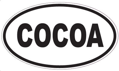COCOA - Oval Sticker