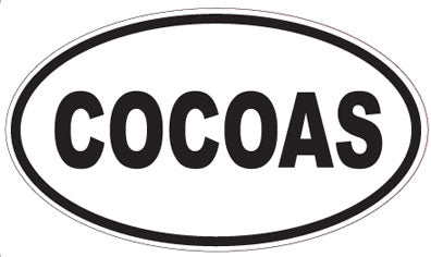 COCOAS - Oval Sticker