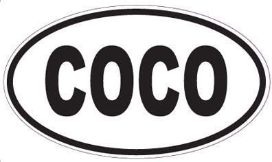 COCO - Oval Sticker