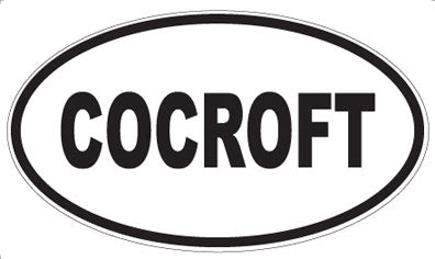 COCROFT - Oval Magnet