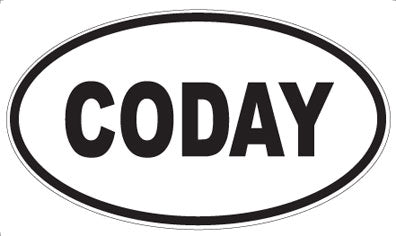 CODAY - Oval Magnet