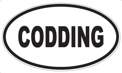 CODDING - Oval Magnet