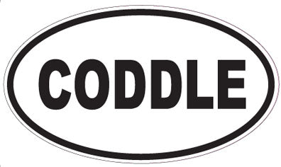 CODDLE - Oval Sticker
