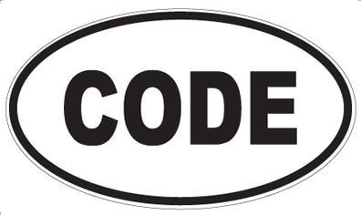 CODE - Oval Magnet