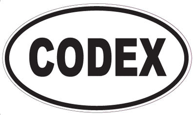 CODEX - Oval Sticker
