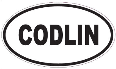 CODLIN - Oval Sticker