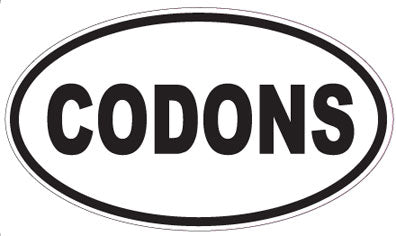 CODONS - Oval Sticker
