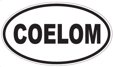 COELOM - Oval Sticker