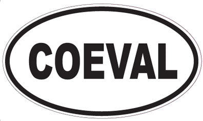 COEVAL - Oval Sticker